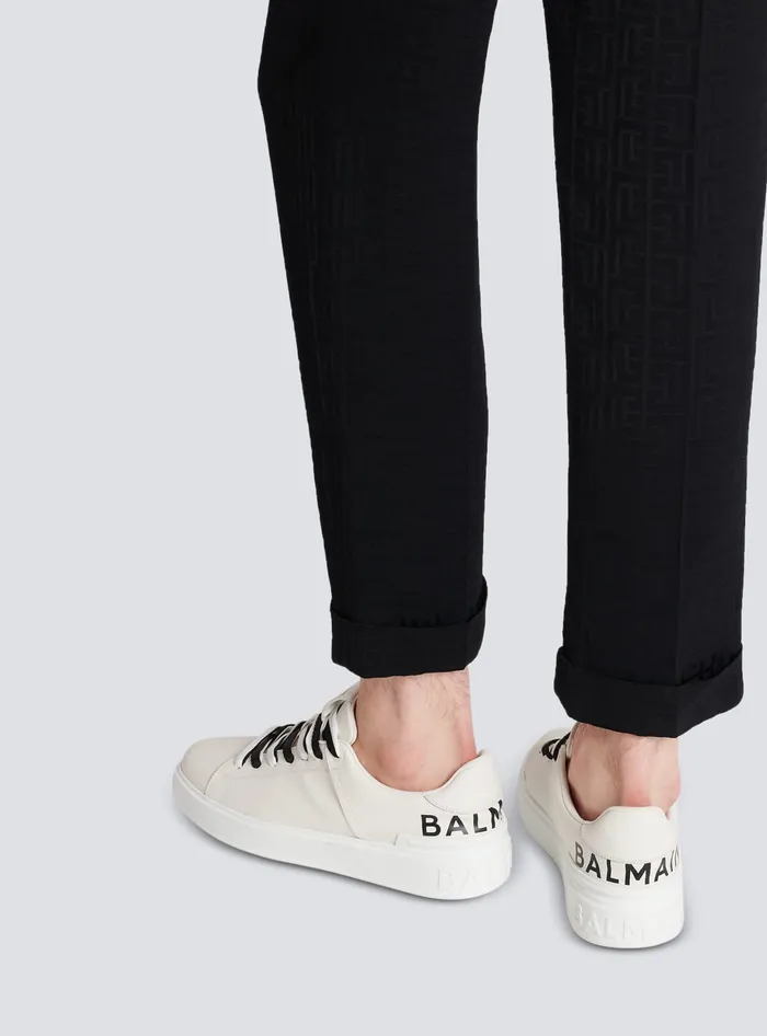 Balmain BCourt Smooth Leather Sneakers White Men Sneakers