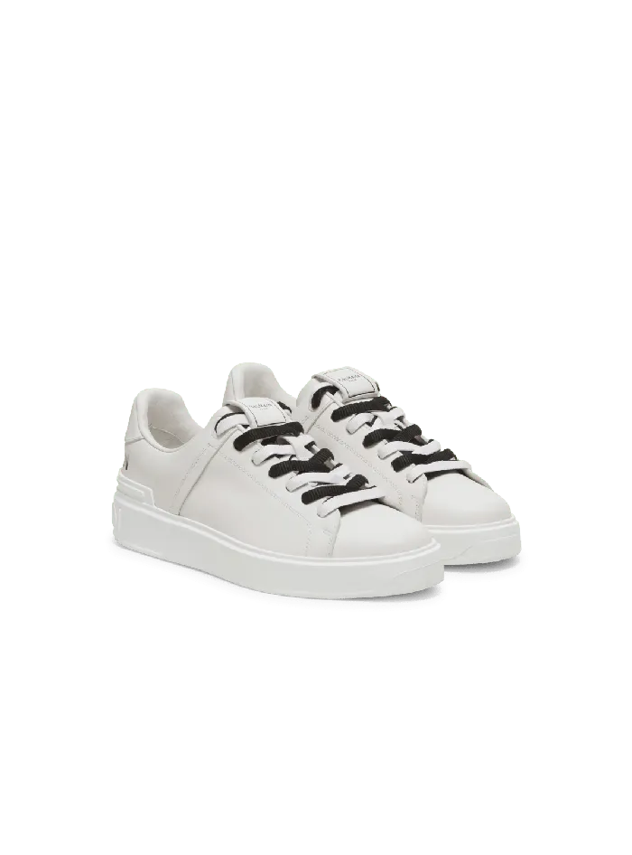 Balmain BCourt Smooth Leather Sneakers White Men Sneakers