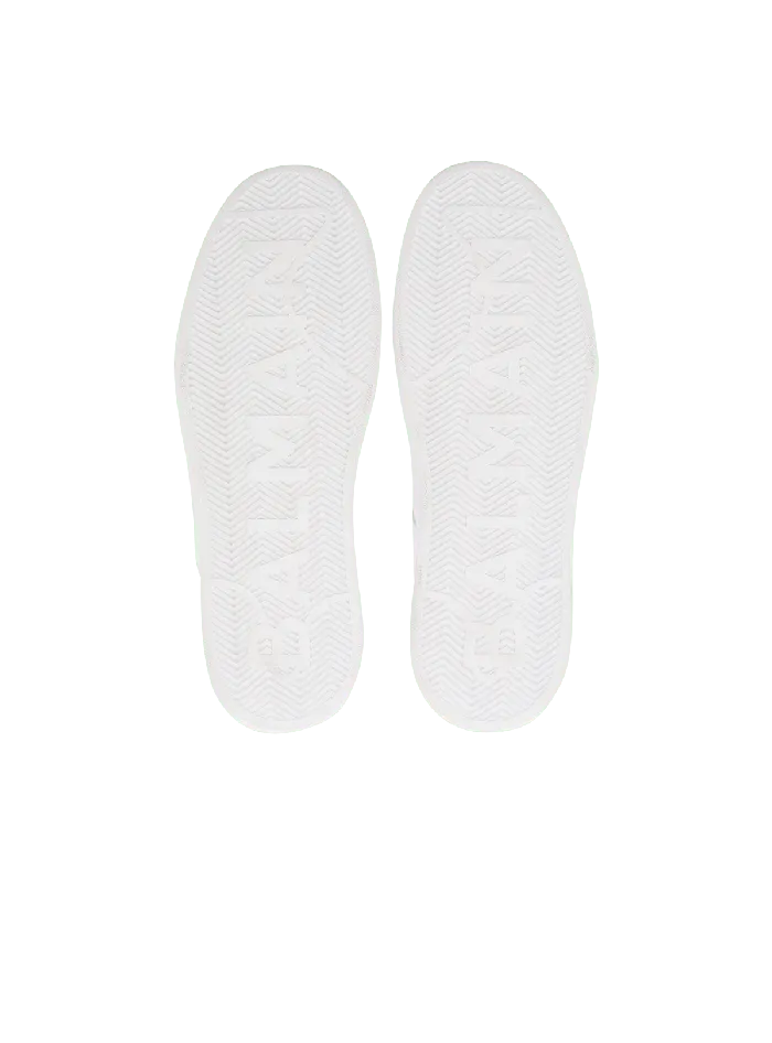Balmain BCourt Trainers In Calfskin Black Women Sneakers
