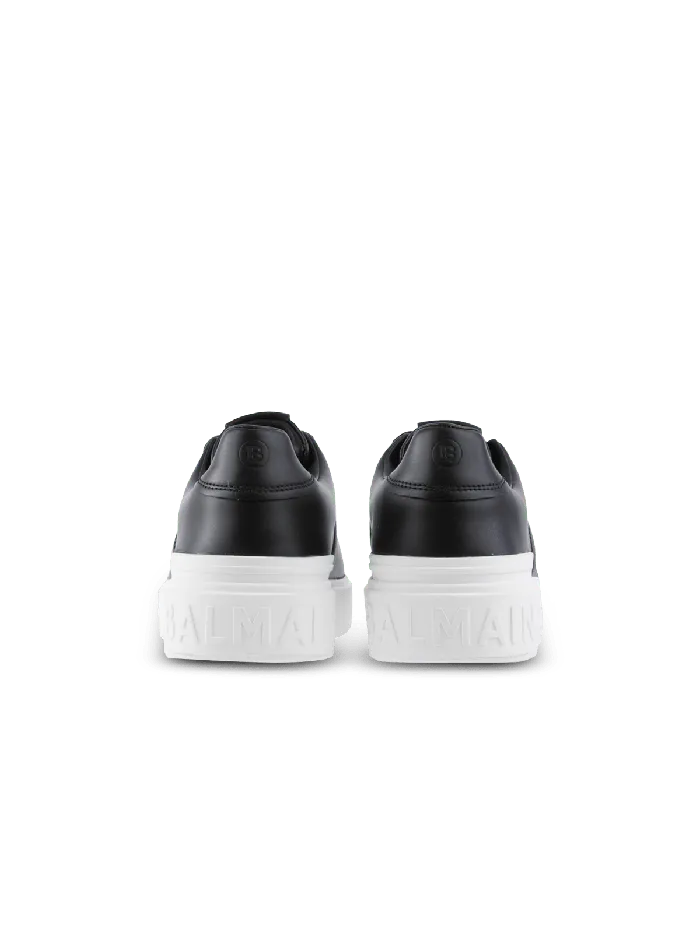 Balmain BCourt Trainers In Calfskin Black Women Sneakers