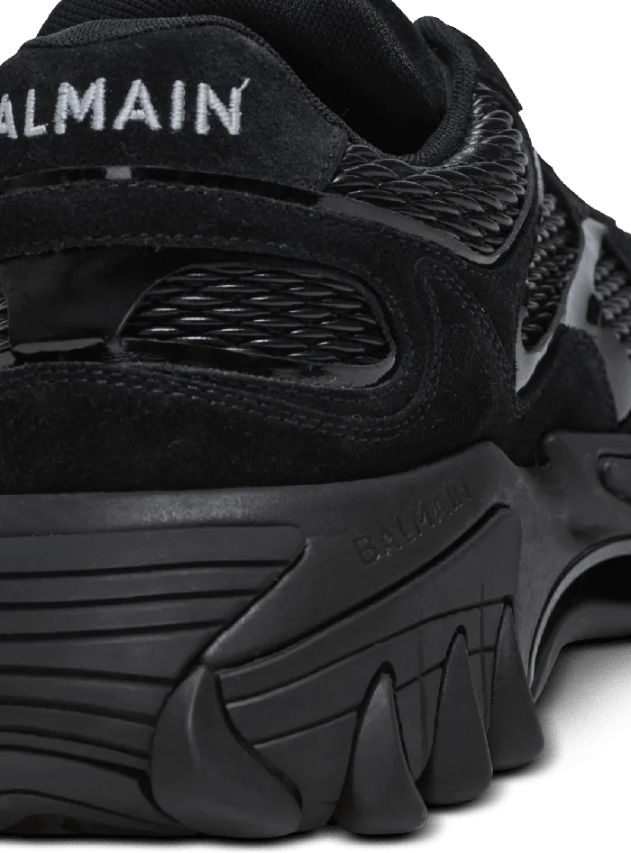 Balmain BCourt Trainers With Jacquard Monogram Black Women Sneakers