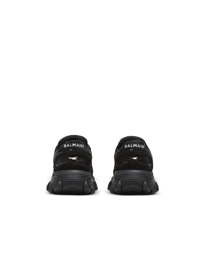Balmain BCourt Trainers With Jacquard Monogram Black Women Sneakers