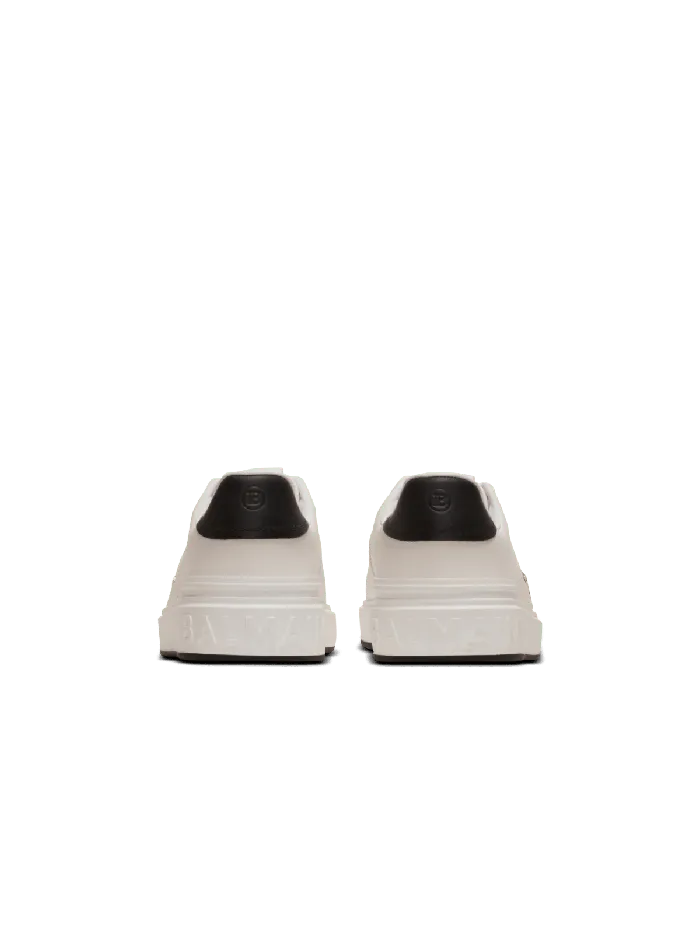 Balmain Calfskin BCourt Sneakers With Logo White Men Sneakers