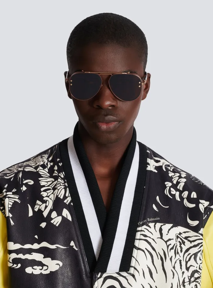 Balmain Capitaine Sunglasses Brown WomenMen Eyewear