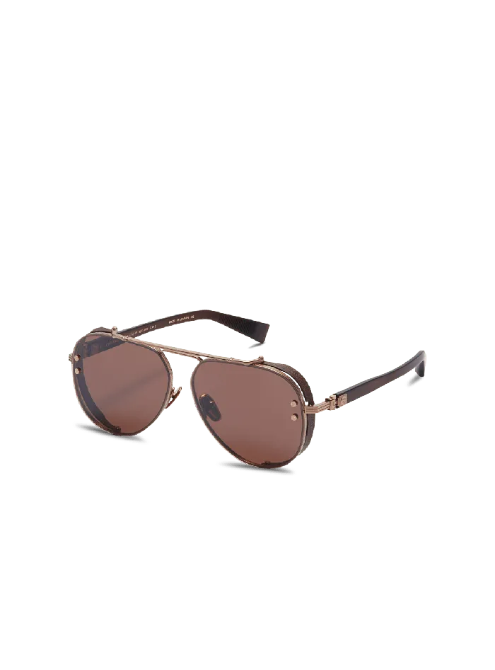Balmain Capitaine Sunglasses Brown WomenMen Eyewear