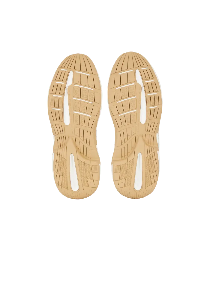 Balmain RunRow Leather Sneakers Beige Women Sneakers