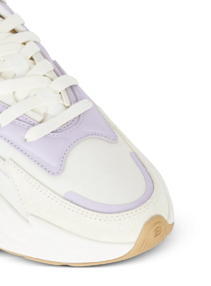 Balmain RunRow Leather Sneakers Beige Women Sneakers