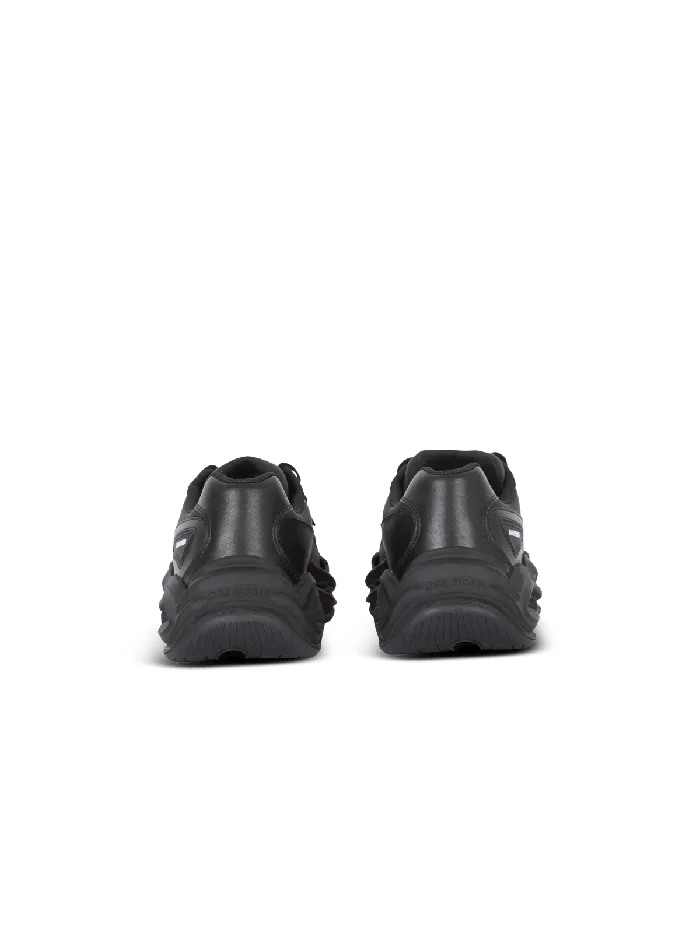 Balmain RunRow Leather Sneakers Black Men Sneakers