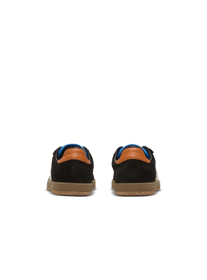 Balmain Swan Sneakers In Calfskin And Suede Multicolor Men Sneakers