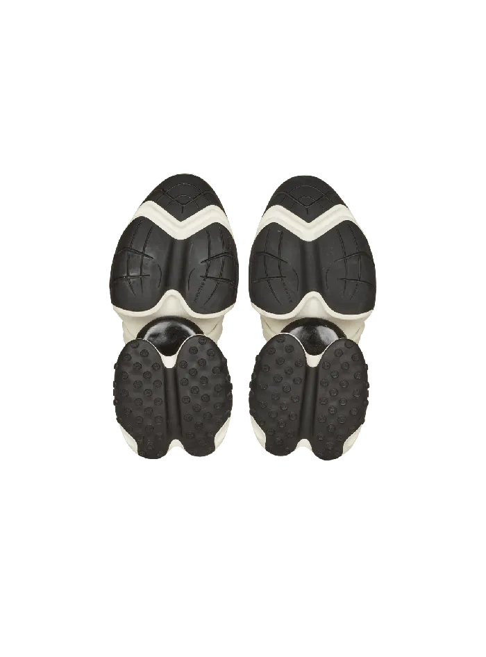 Balmain Unicorn Lowtop Sneakers In Neoprene And Leather Black Men Sneakers
