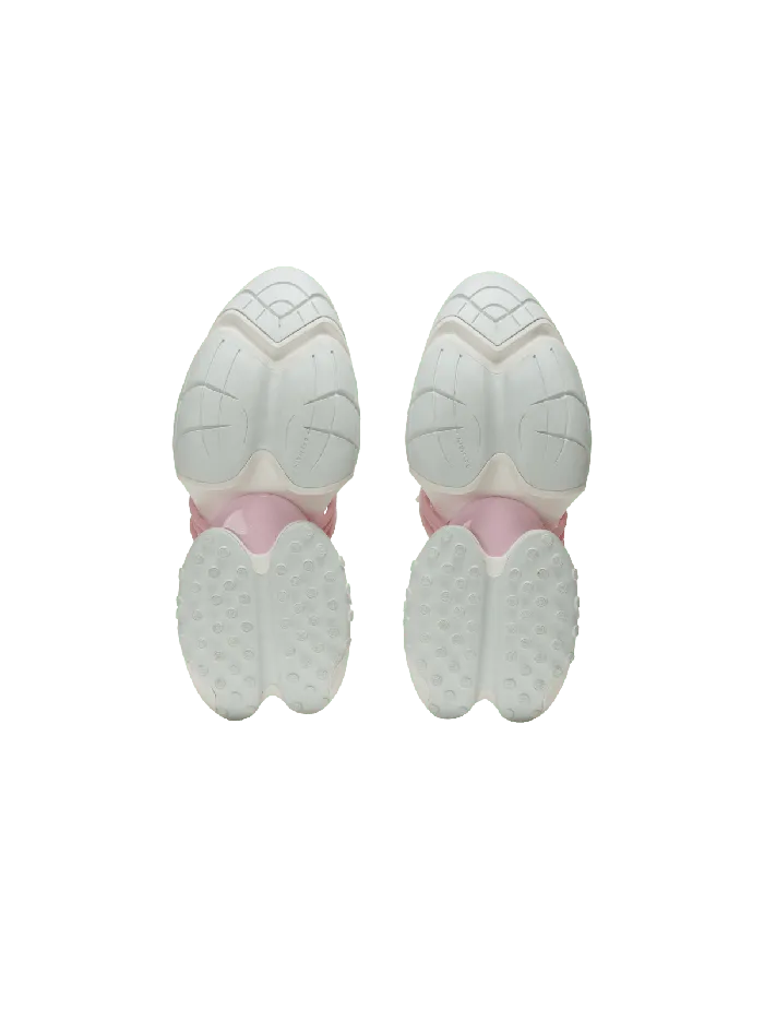 Balmain Unicorn Wave Sneakers In Neoprene And Calfskin White Women Sneakers
