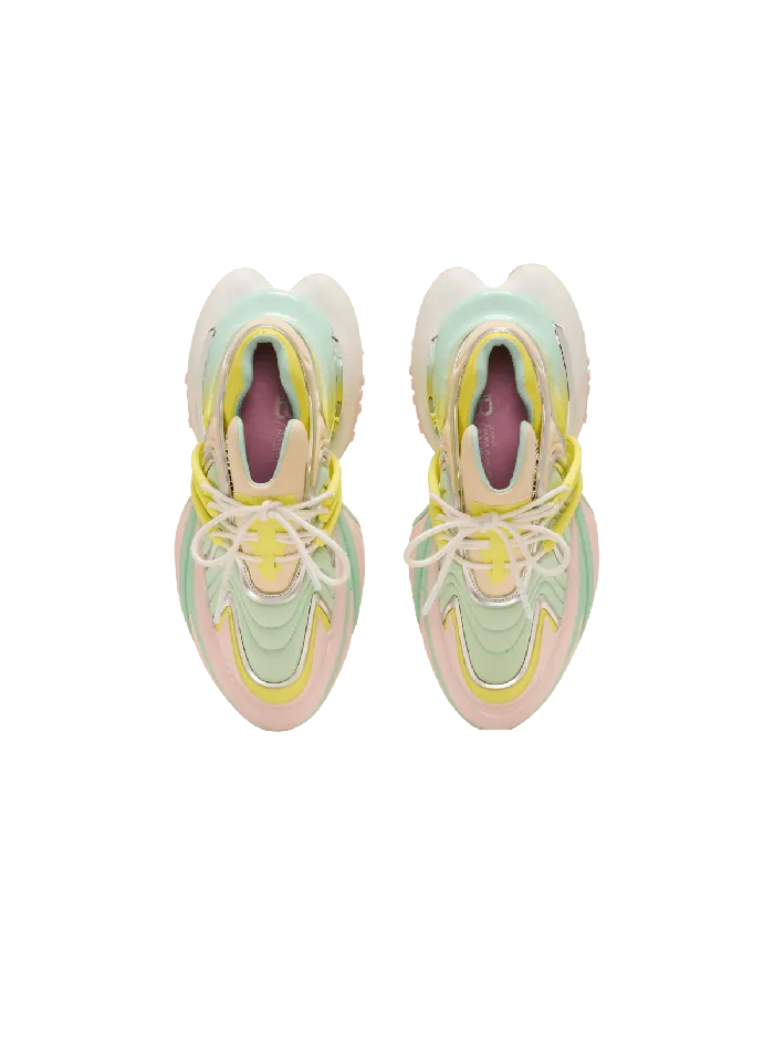 Balmain Unicorn Wave Trainers In Neoprene And Calfskin Multicolor Women Sneakers