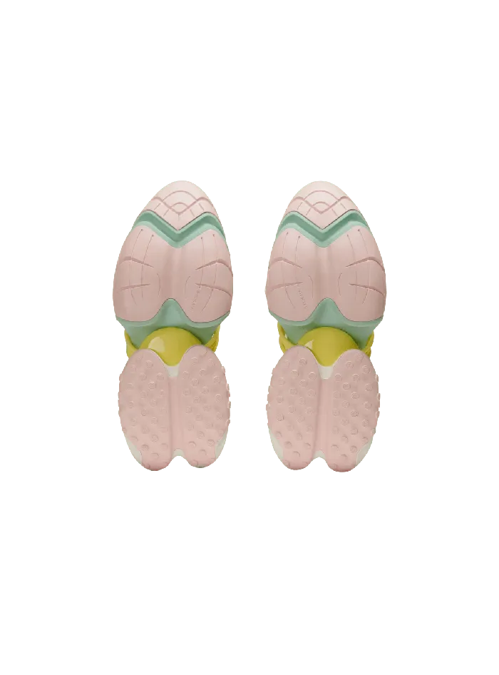 Balmain Unicorn Wave Trainers In Neoprene And Calfskin Multicolor Women Sneakers