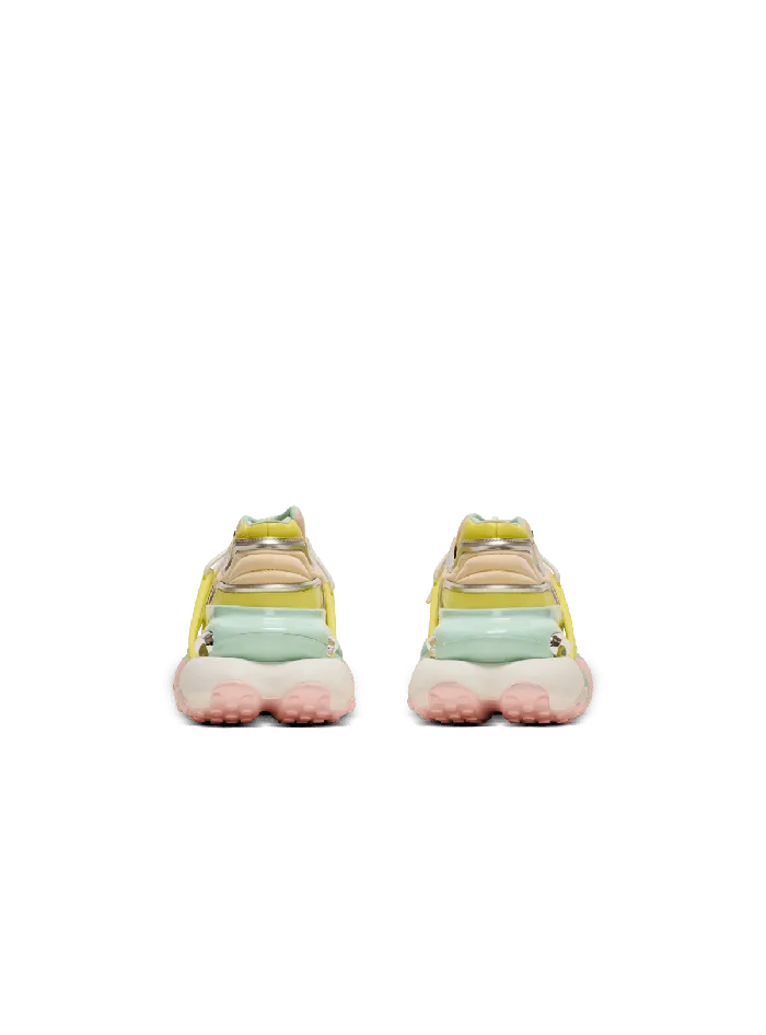 Balmain Unicorn Wave Trainers In Neoprene And Calfskin Multicolor Women Sneakers