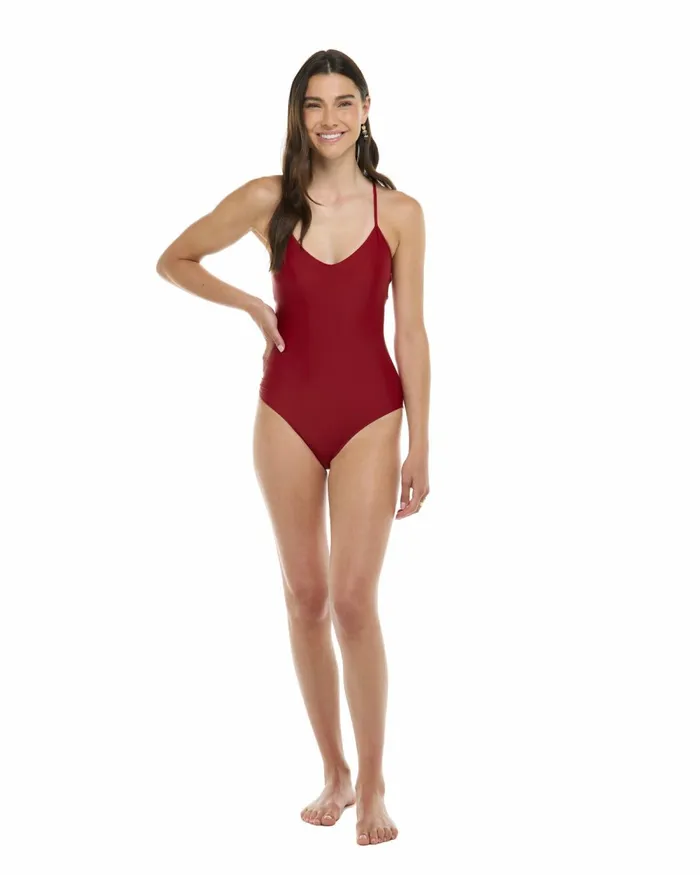 Body Glove OnePieces Smoothies Sandbar OnePiece Tank 8211 Cranberry 8211 Women