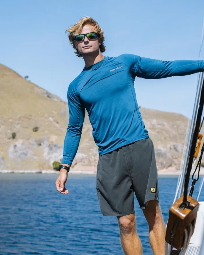 Body Glove Sun Protection Catalina UPF 50 LongSleeve Sun Shirt 8211 Harbor Blue 8211 Men