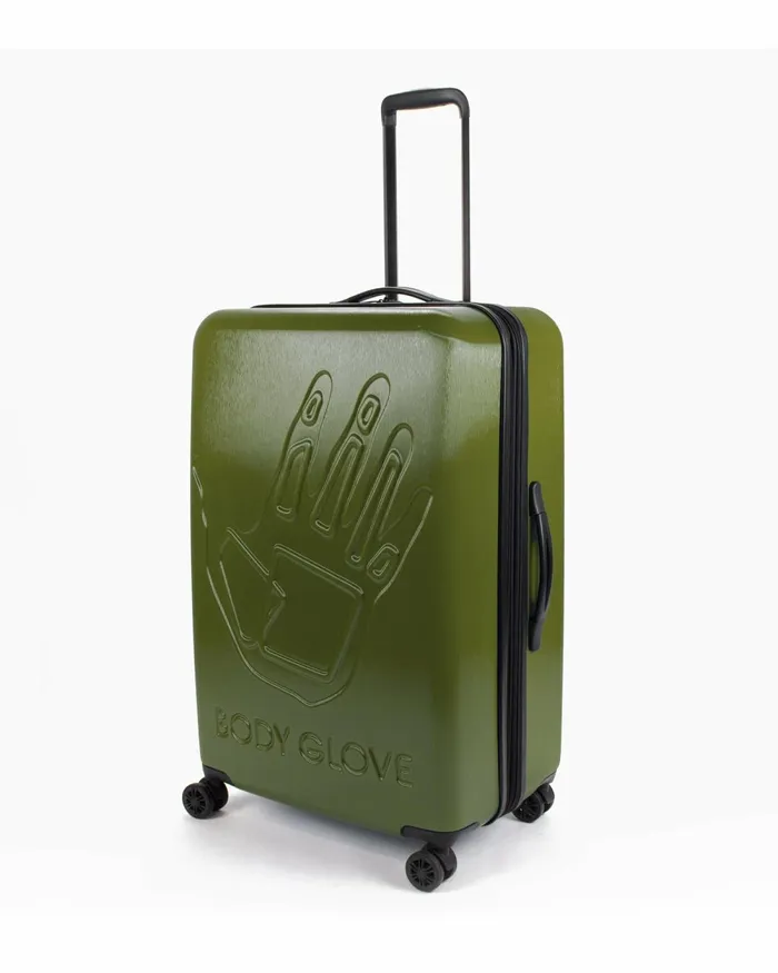 Body Glove Travel Luggage Redondo 3Piece Hardside Spinner Luggage Set 8211 Olive Branch 8211 Accessories