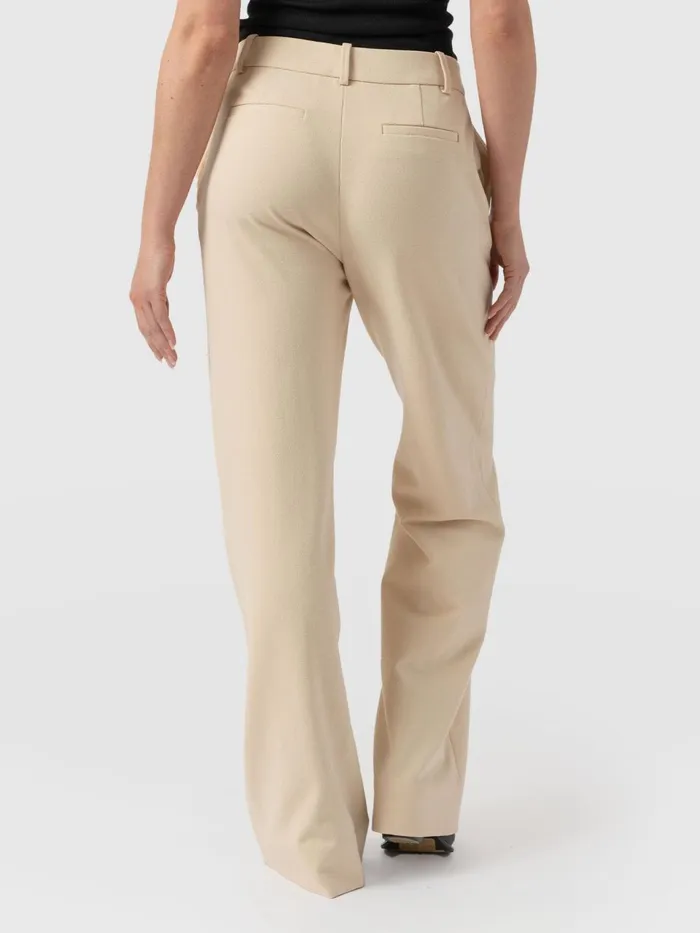 Cambridge Tailored Wide Leg Pant 8211 Beige Beige Women Saint And Sofia Pants