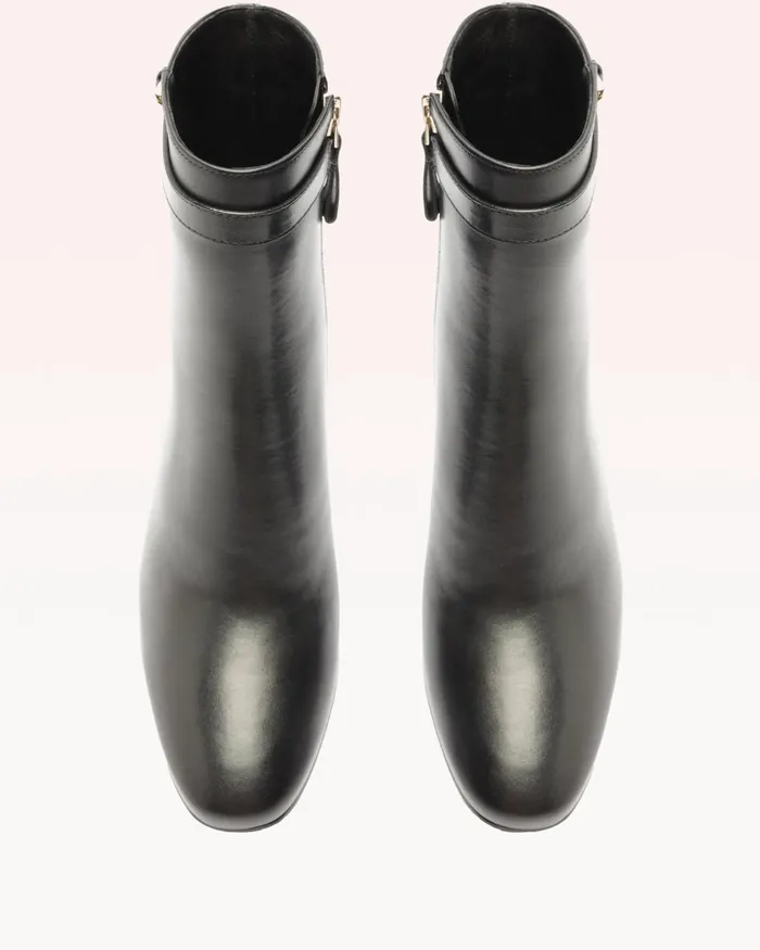 Candance 90 Bootie 8211 Luxury Leather Boots 8211 Designer Booties Black Women Alexandre Birman Boots