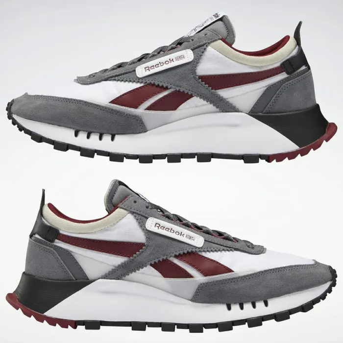 Casual Shoes MensWomens Reebok Classic Leather Legacy Shoes Cold Grey 6 Ftwr White Matte Silver