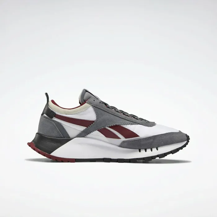 Casual Shoes MensWomens Reebok Classic Leather Legacy Shoes Cold Grey 6 Ftwr White Matte Silver