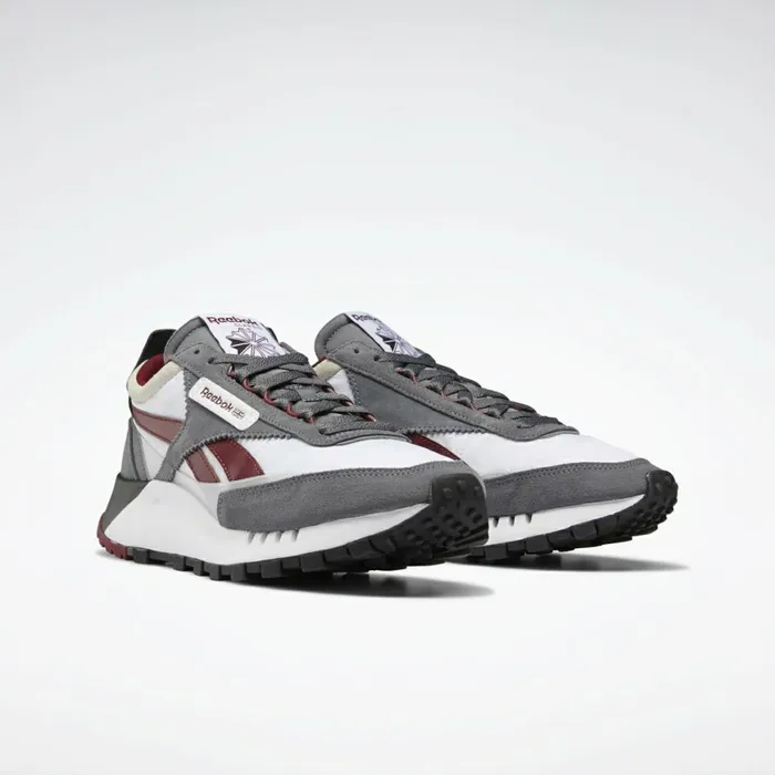 Casual Shoes MensWomens Reebok Classic Leather Legacy Shoes Cold Grey 6 Ftwr White Matte Silver