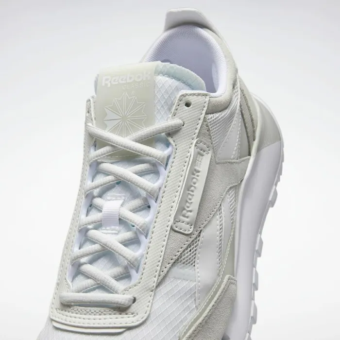 Casual Shoes MensWomens Reebok Classic Leather Legacy Shoes White True Grey 1 Skull Grey