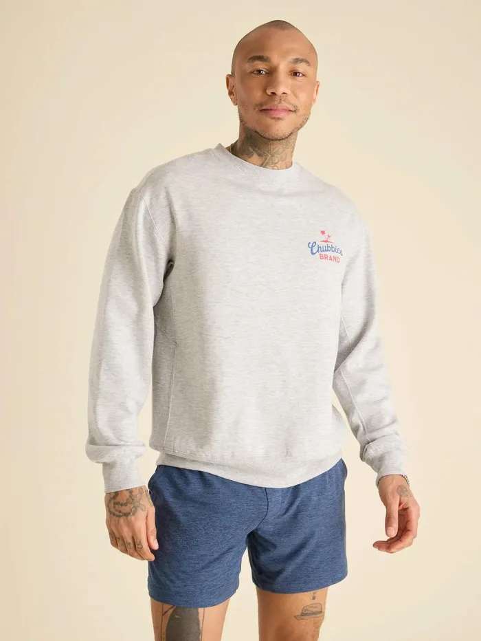 Chubbies Long Sleeve Shirts Men The 1 Fan Grey Heather