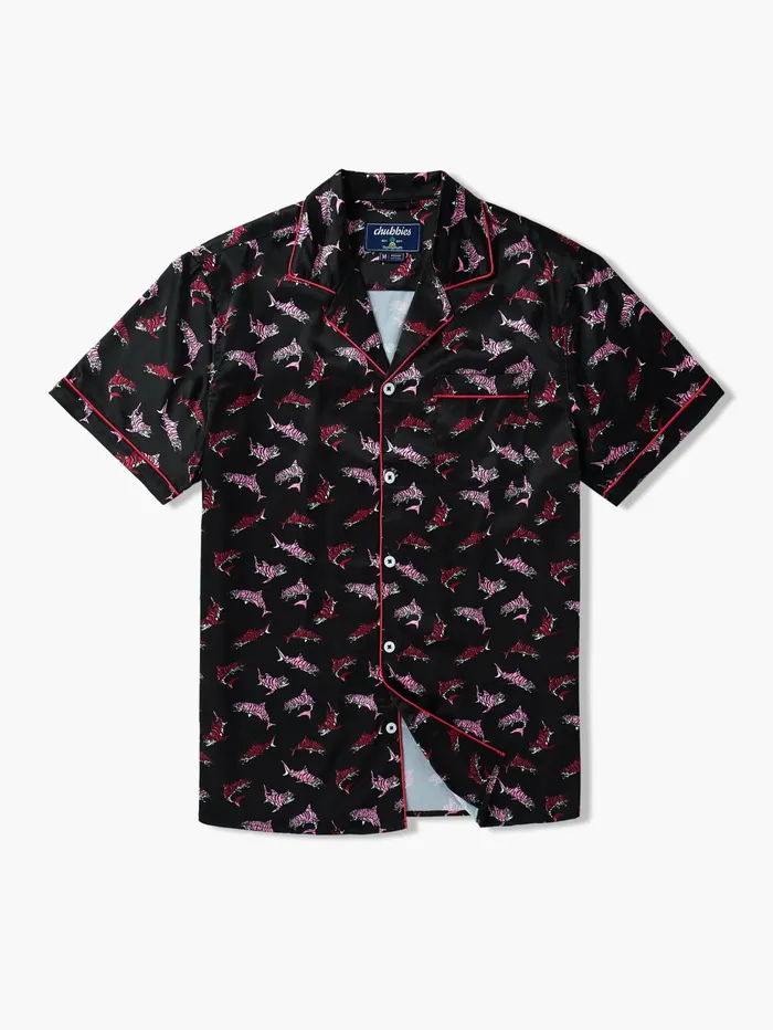 Chubbies Pajamas Categories The Lions Tigers And Sharks Oh My Black Tiger Shark
