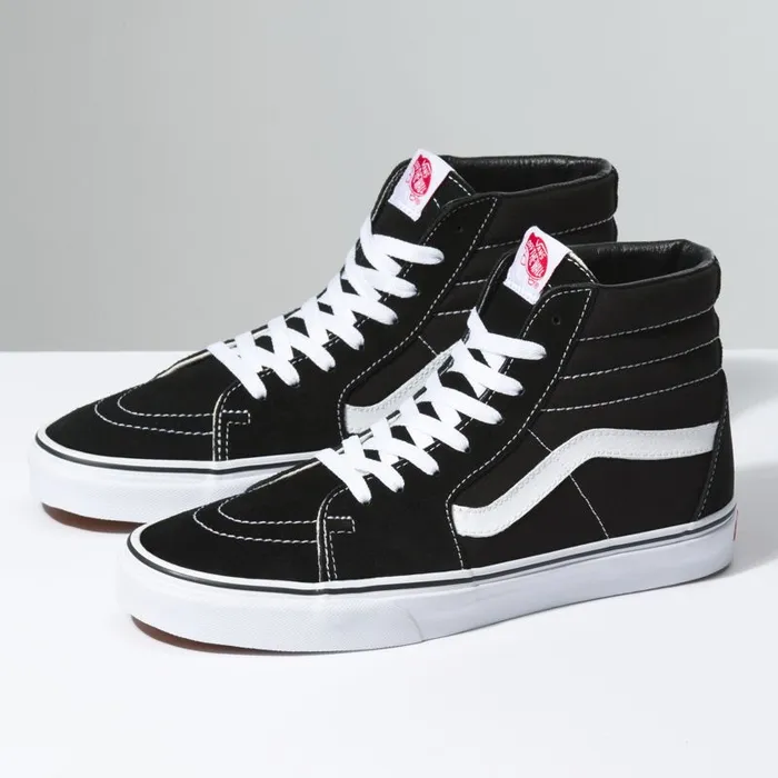 Classics Shoes Men Vans Sk8Hi Blackblackwhite