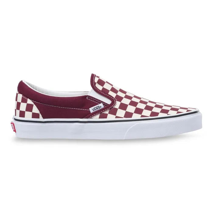 Classics Shoes MenWomen Vans Checkerboard Classic SlipOn Port Royaletrue White