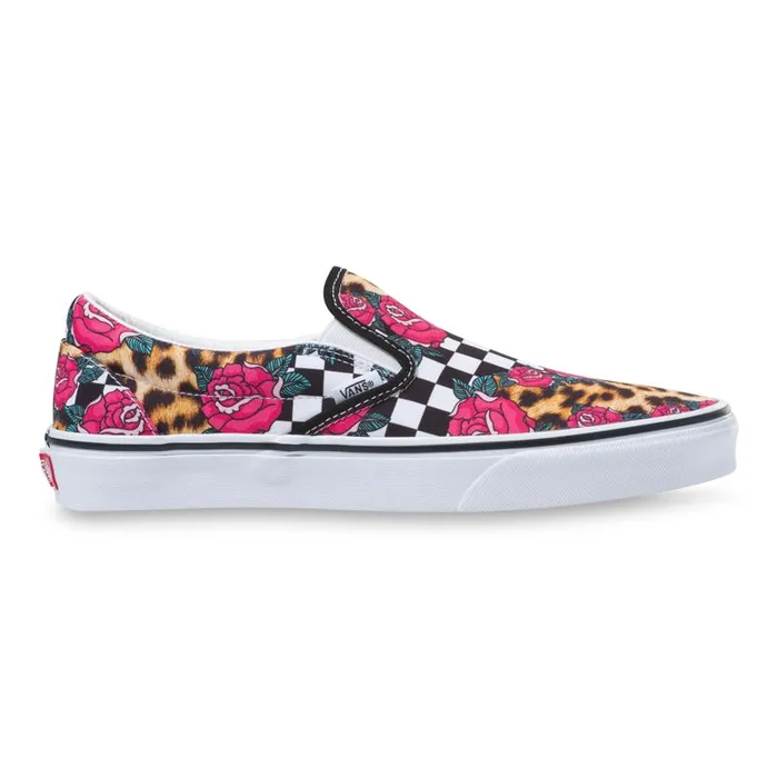 Classics Shoes MenWomen Vans RoseAnimal Check Classic SlipOn True Whitemulti Classics Shoes MenWomen Vans RoseAnimal Check Classic SlipOn True Whitemulti