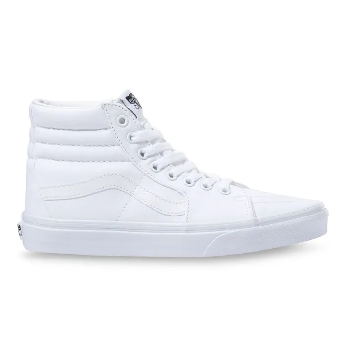 Classics Shoes Women Vans Canvas Sk8Hi True White Classics Shoes Women Vans Canvas Sk8Hi True White