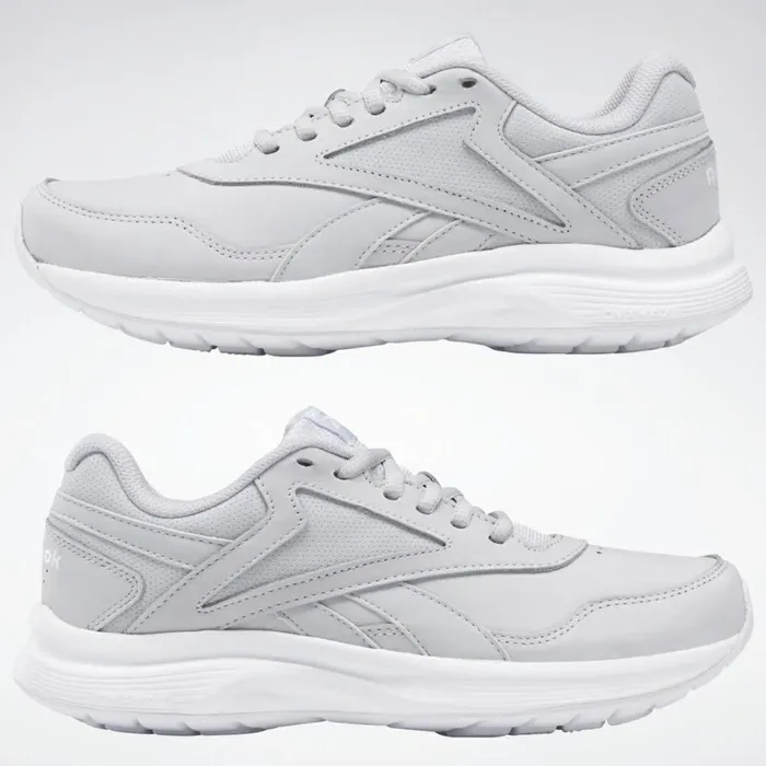Comfortable Shoes Womens Reebok Walk Ultra 7 DMX MAX Shoes Cold Grey 2 White Collegiate Royal