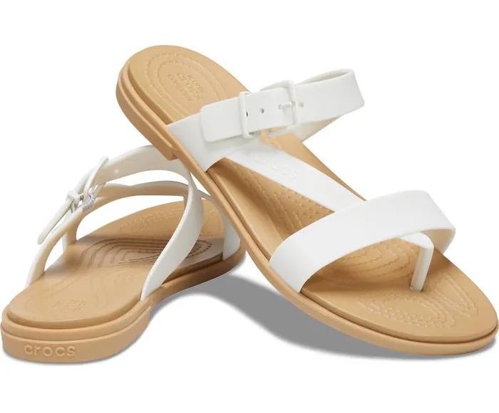 Crocs Sandals Crocs Tulum Toe Post Sandal Oyster Tan 8211 Women