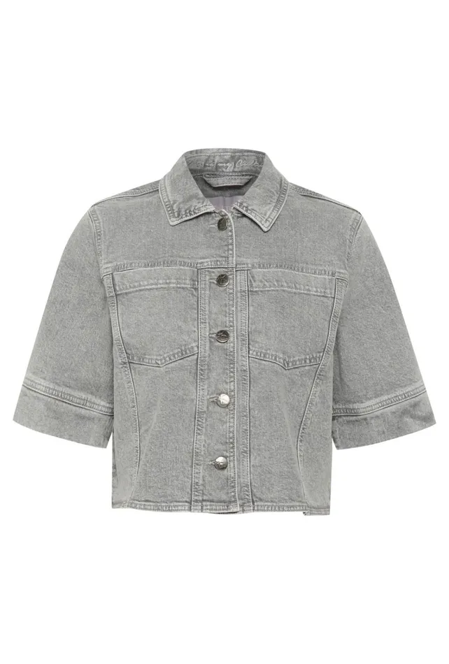 CULTURE Denim Styles CUami Denim Jacket Light Grey Wash 8211 Women