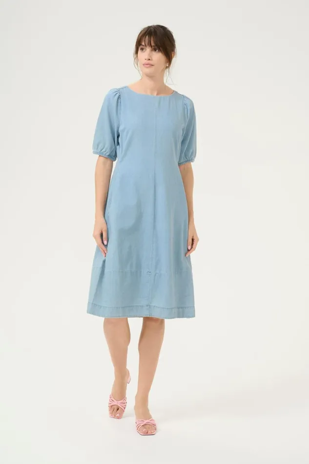 CULTURE Denim Styles CUriva Dress Light Blue Wash 8211 Women