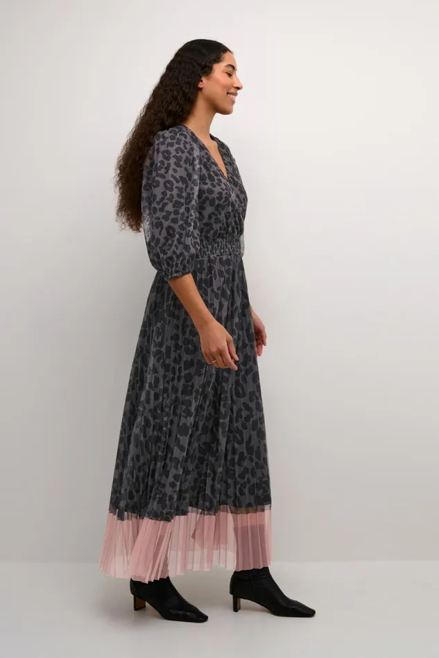 CULTURE Dresses CUchancy Dress Grey Leopardpink 8211 Women