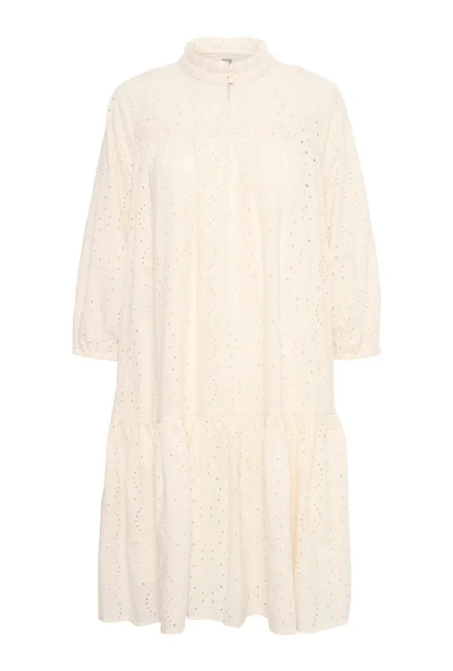 CULTURE Dresses CUcindie Dress With Embroidery Spring Gardenia 8211 Women