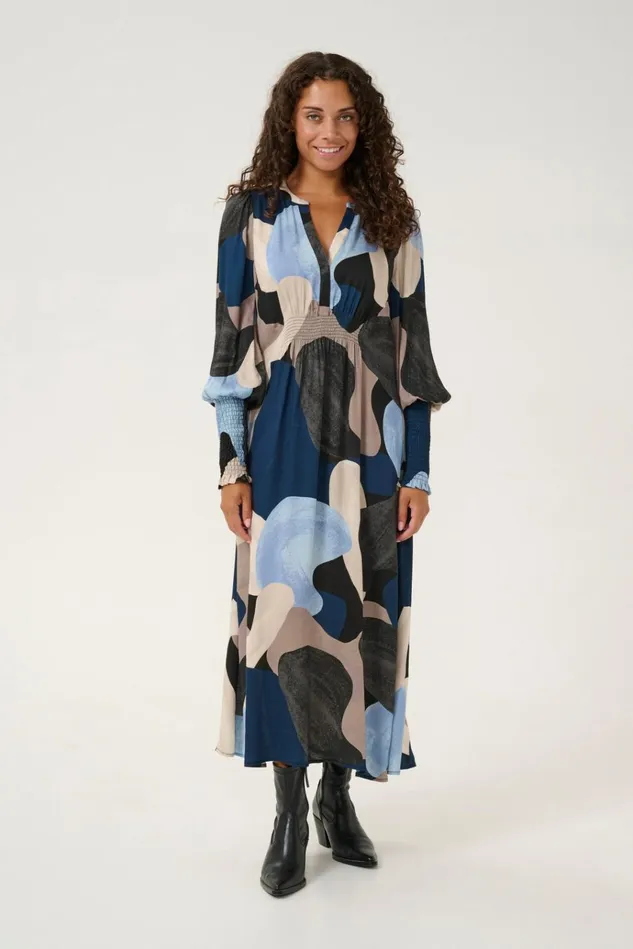 CULTURE Dresses CUdana Dress Blue Art 8211 Women