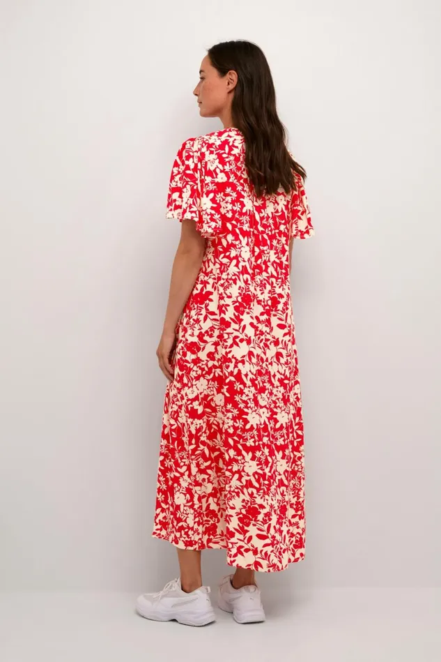 CULTURE Dresses CUjenny Dress Red Whitecap Flower 8211 Women