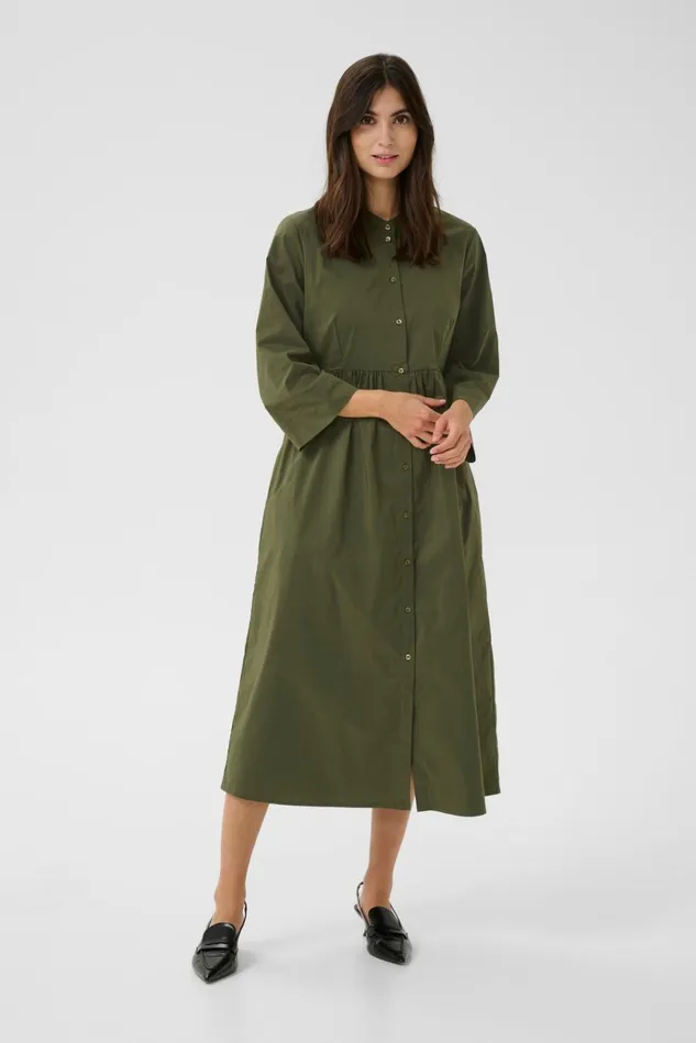 CULTURE Dresses CUpoca Dress Burnt Olive 8211 Women