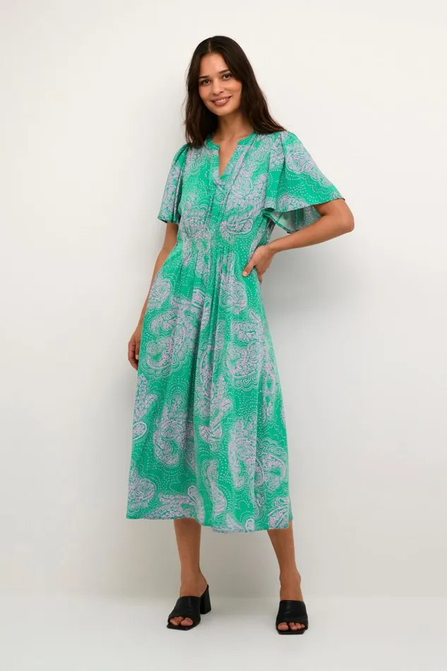 CULTURE Dresses CUpolly Dress Greenpink Paisley 8211 Women