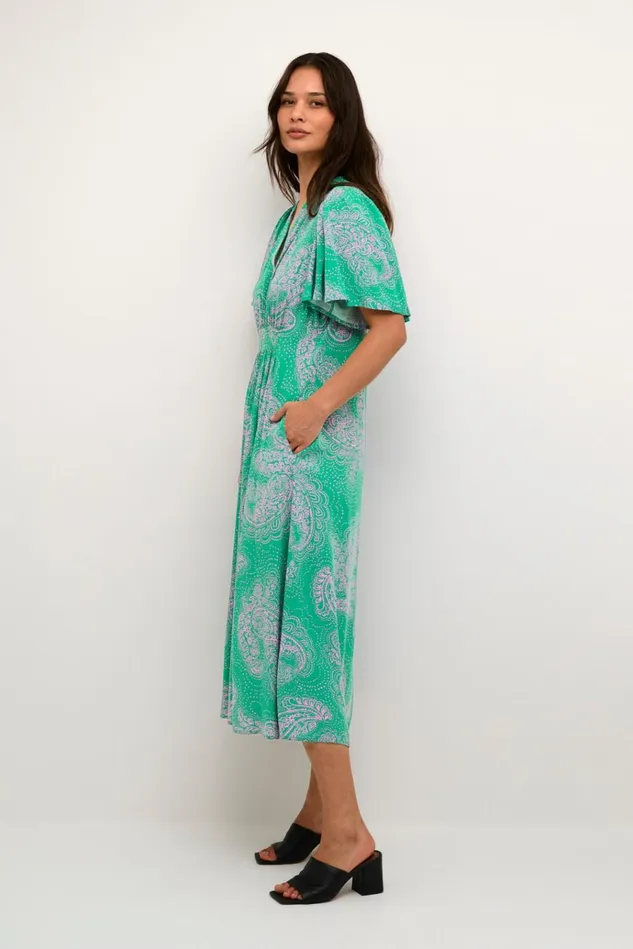 CULTURE Dresses CUpolly Dress Greenpink Paisley 8211 Women