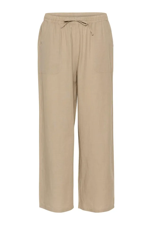 CULTURE Pants CUazemina Linen Trousers Dune 8211 Women