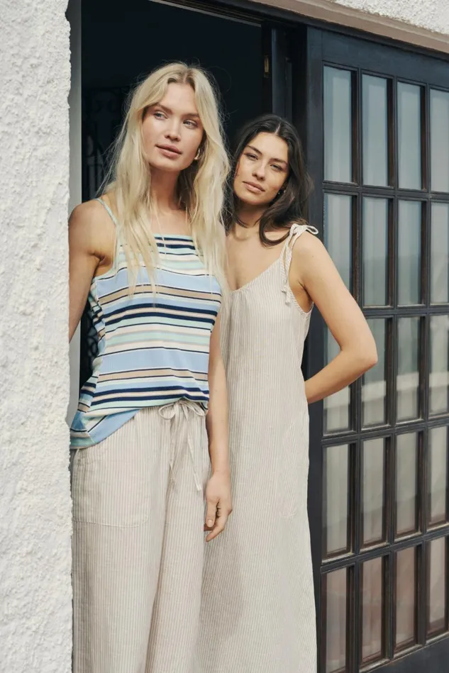 CULTURE Tops and TShirts CUakram Top Blue Stripe Mix 8211 Women