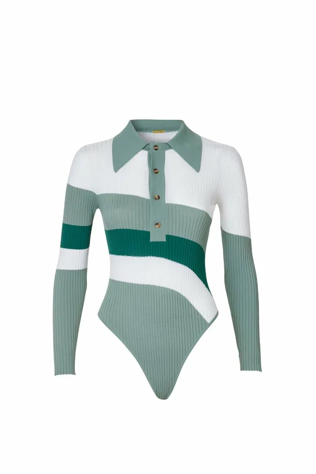 DODO BAR OR Bodysuits Hera Bodysuit Green Combo 8211 Women