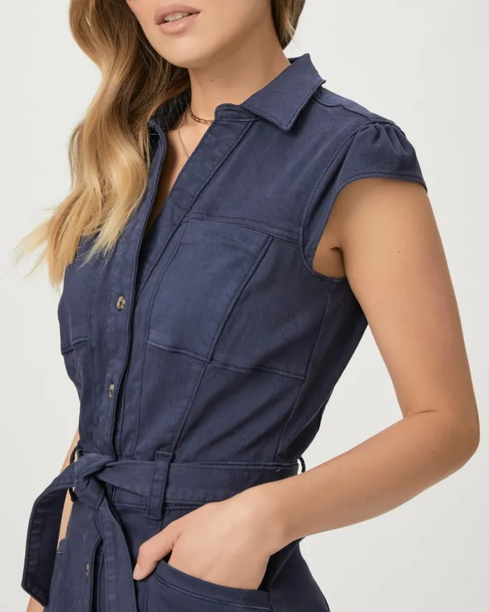 Dresses Women PAIGE Jaxsyn Dress 8211 Vintage Cosmic Navy