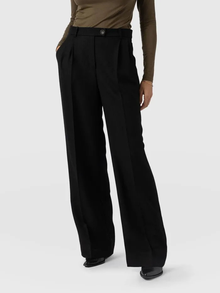 Emery Wide Leg Pant 8211 Black Black Women Saint And Sofia Pants