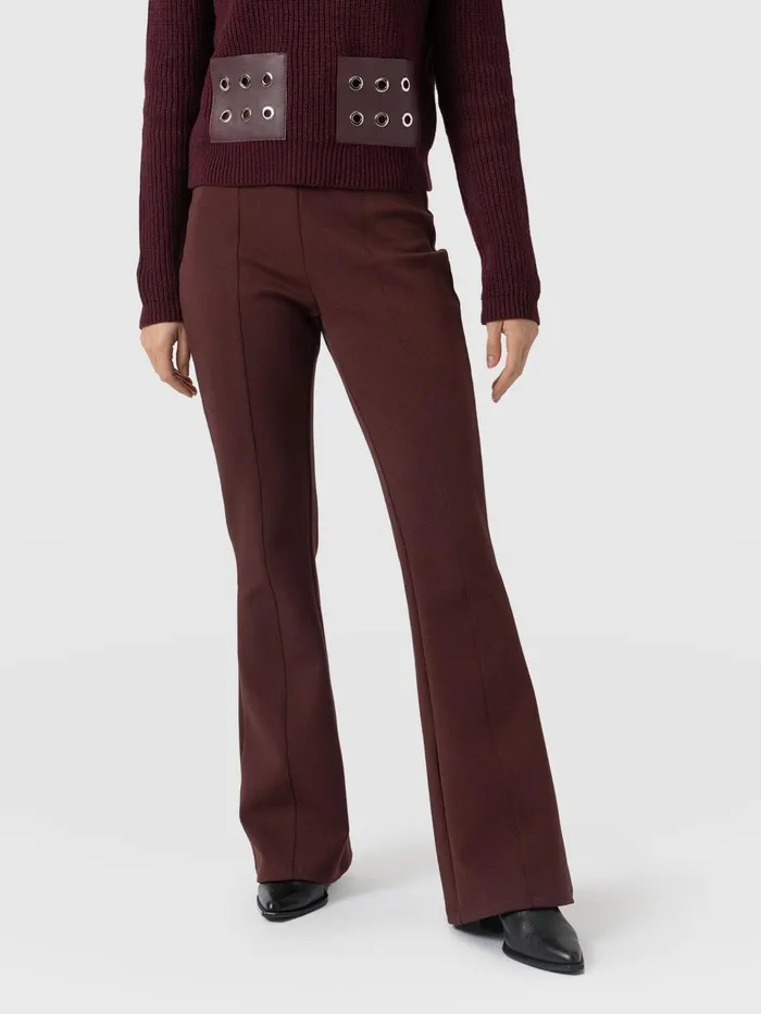 Fearne Flare Legging 8211 Maroon Maroon Women Saint And Sofia Pants